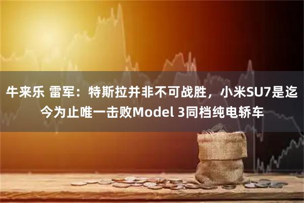牛来乐 雷军：特斯拉并非不可战胜，小米SU7是迄今为止唯一击败Model 3同档纯电轿车